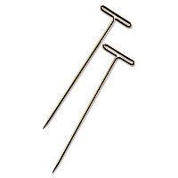 GEM T-Pins, Steel, Silver, 1.5", 100/Box (87T)