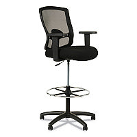 Alera Etros Series Mesh Stool, Supports Up to 275 lb, 25.19" to 35.23" Seat Height, Black (ALEET4614)