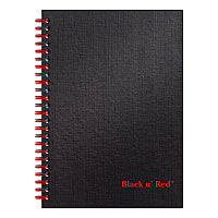 Black n' Red Hardcover Twinwire Notebooks, SCRIBZEE Compatible, 1-Subject, Wide/Legal Rule, Black Cover, (70) 8.25 x 5.88 Sheets (L67000)