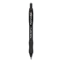 Paper Mate Profile Gel Pen, Retractable, Fine 0.5 mm, Black Ink, Translucent Black Barrel, 36/Pack (2095452)