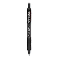 Paper Mate Profile Ballpoint Pen, Retractable, Medium 1 mm, Black Ink, Translucent Black Barrel, Dozen (2095470)