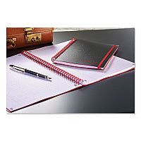 Black n' Red Flexible Cover Twinwire Notebooks, SCRIBZEE Compatible, 1-Subject, Wide/Legal Rule, Black Cover, (70) 11.75 x 8.25 Sheets (E67008)