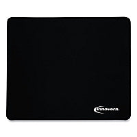 Innovera Large Mouse Pad, 9.87 x 11.87, Black (IVR52600)