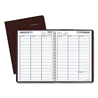 AT-A-GLANCE DayMinder Weekly Appointment Book, Vertical-Column Format, 11 x 8, Burgundy Cover, 12-Month (Jan to Dec): 2026 (G52014)