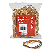 Universal Rubber Bands, Size 19, 0.04" Gauge, Beige, 4 oz Box, 310/Pack (UNV00419)