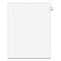 Preprinted Legal Exhibit Side Tab Index Dividers, Avery Style, 26-Tab, B, 11 x 8.5, White, 25/Pack, (1402) (01402)