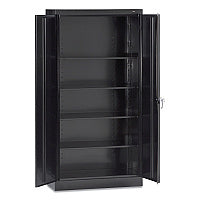Tennsco 72" High Standard Cabinet (Assembled), 36w x 18d x 72h, Black (7218BLK)