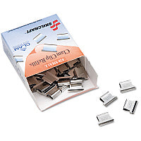 AbilityOne 7510013926512, SKILCRAFT Clam Clip Refill, Small, Silver, 50/Box