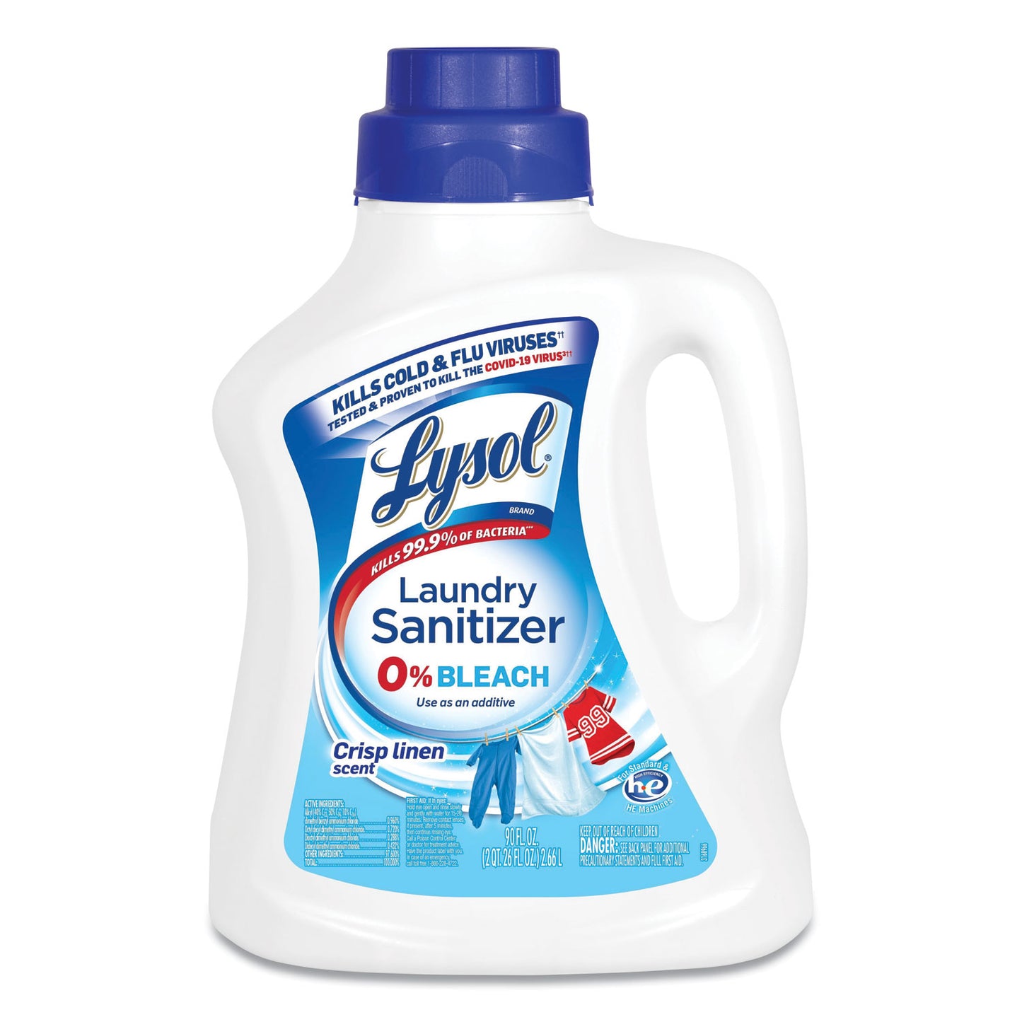 Lysol(R) Laundry Sanitizer, Crisp Linen, 90 oz. Bottle (95872EA)