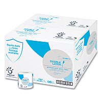 Papernet(R) Double Layer Toilet Paper, 1-Ply, 850 Sheets/Roll, 96 Rolls/Carton (410011)