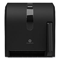 Georgia Pacific Professional Hygienic Push-Paddle Roll Towel Dispenser, 13 x 10 x 14.4, Black (54338A)