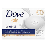 Dove White Beauty Bar, Light Scent, 2.6 oz (61073EA)