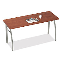 Linea Italia Trento Line Rectangular Desk, 59.13" x 23.63" x 29.5", Cherry (TR742CH)