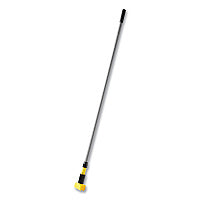 Rubbermaid Commercial Fiberglass Gripper Mop Handle, 1" dia x 60", Gray/Yellow (H246GY)