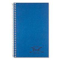 National Paper Three-Subject Wirebound Notebooks, Unpunched, Medium/College Rule, Blue Cover, (150) 9.5 x 6 Sheets (33360)