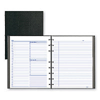 Blueline NotePro Undated Daily Planner, 9.25 x 7.25, Black Cover, Undated (A29C81)