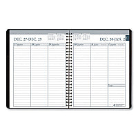 AbilityOne 7530016936156, SKILCRAFT Weekly Appointment Planner, 8.75 x 6.88, Black Cover, 12-Month (Jan to Dec): 2026