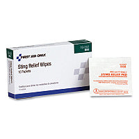 PhysiciansCare First Aid Sting Relief Pads, 10/Box (19002)