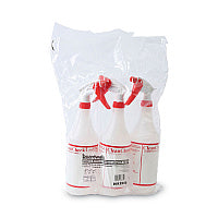 Boardwalk(R) Trigger Spray Bottle, 32 oz, Clear/Red, HDPE, 3/Pack (BWK03010)