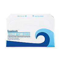 Boardwalk(R) Toilet Seat Covers, White, Half-Fold, 5000 Covers (BWKK5000B)