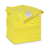 Boardwalk(R) Microfiber Cleaning Cloths, 16" x 16", Yellow, 24 Cloths (BWK16YELCLOTHV2)