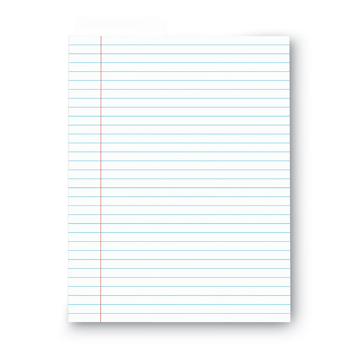 Universal Glue Top Pads, Wide/Legal Rule, 50 White 8.5 x 11 Sheets, Dozen (UNV11000)
