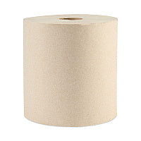 Boardwalk Green Xtra Roll Towels, 1-Ply, 8" x 800 ft, Natural, 6 Rolls/Carton (BWK32GREEN)