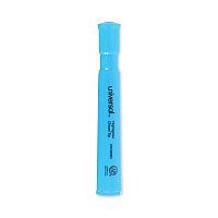 Universal Desk Highlighters, Fluorescent Blue Ink, Chisel Tip, Blue Barrel, Dozen (UNV08864)