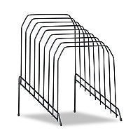 Universal Wire Tiered File Sorter, 8 Sections, Letter to Legal Size Files, 8" x 10.5" x 12.5", Black (UNV20070)