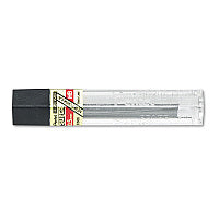 Pentel Super Hi-Polymer Lead Refills, 0.5 mm, HB, Black, 12/Tube (C505HB)
