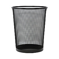 Universal Mesh Wastebasket, 18 qt, Steel Mesh, Black (UNV20008)