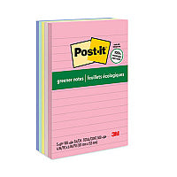 Original Recycled Note Pads, Note Ruled, 4" x 6", Sweet Sprinkles Collection Colors, 100 Sheets/Pad, 5 Pads/Pack