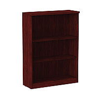 Alera Valencia Series Bookcase, Three-Shelf, 31.75w x 14d x 39.38h, Mahogany (ALEVA634432MY)