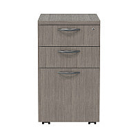 Alera Valencia Series Mobile Pedestal File, Left/Right, 3-Drawer: Box/Box/File, Legal/Letter, Gray, 15.88 x 20.5 x 28.39 (ALEVA572816GY)