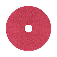 Boardwalk Buffing Floor Pads, 21" Diameter, Red, 5/Carton (BWK4021RED)