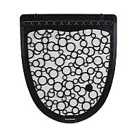 Boardwalk Disposable Urinal Floor Mat 2.0, Shield-Shaped, Black/White Slip-Resistant Surface, 17.5" x 20", 6/Carton (UMBW)