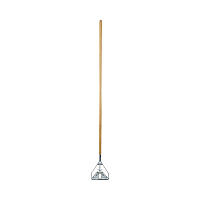 Boardwalk(R) Screw Clamp Metal Head Wooden Mop Handle, 63" Handle, Natural (BWK603)