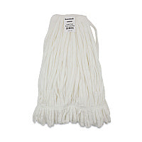 Boardwalk(R) Enviro Clean Looped Mop Head, Large, White, 12 Mop Heads (BWK8003)