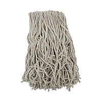 Boardwalk(R) Banded Mop Head, Cotton, Cut-End, White, 16oz, 12/Carton (BWKCM20016)