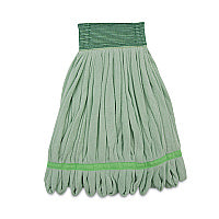 Boardwalk(R) Microfiber Mop Head, Wet Mop, Medium, Green, 12/Carton (BWKMWTMGCT)