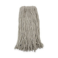Boardwalk(R) Premium 20 oz Cotton Cut-End Wet Mop Heads, White, 12 Mops (BWK220CCT)