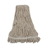 Boardwalk(R) 32 oz Cotton Loop Mop Head, Standard Head, White, 12 Mops (BWK432C)