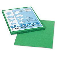 Pacon Tru-Ray Construction Paper, 76 lb Text Weight, 9 x 12, Holiday Green, 50/Pack (102960)