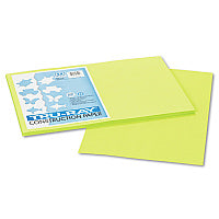 Pacon Tru-Ray Construction Paper, 76 lb Text Weight, 12 x 18, Brilliant Lime, 50/Pack (103425)
