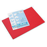 Pacon Tru-Ray Construction Paper, 76 lb Text Weight, 12 x 18, Festive Red, 50/Pack (103432)