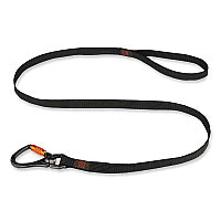 ergodyne Squids 3129 Tool Lanyard with Double-Locking Swivel Carabiner + Loop, 40 lb Max Working Capacity, 76" Long, Black (19137)