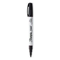 Sharpie Permanent Paint Marker, Fine Bullet Tip, Black (35534)