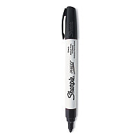 Sharpie Permanent Paint Marker, Medium Bullet Tip, Black (35549)