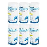 Boardwalk(R) Disinfecting Wipes, Lemon, 75 Wipes, 6 Canisters (BWK455W75)