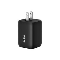 Belkin 65W Portable 2-Port USB-C Wall Charger w/ USB-C Cable - 2xUSB-C - Po